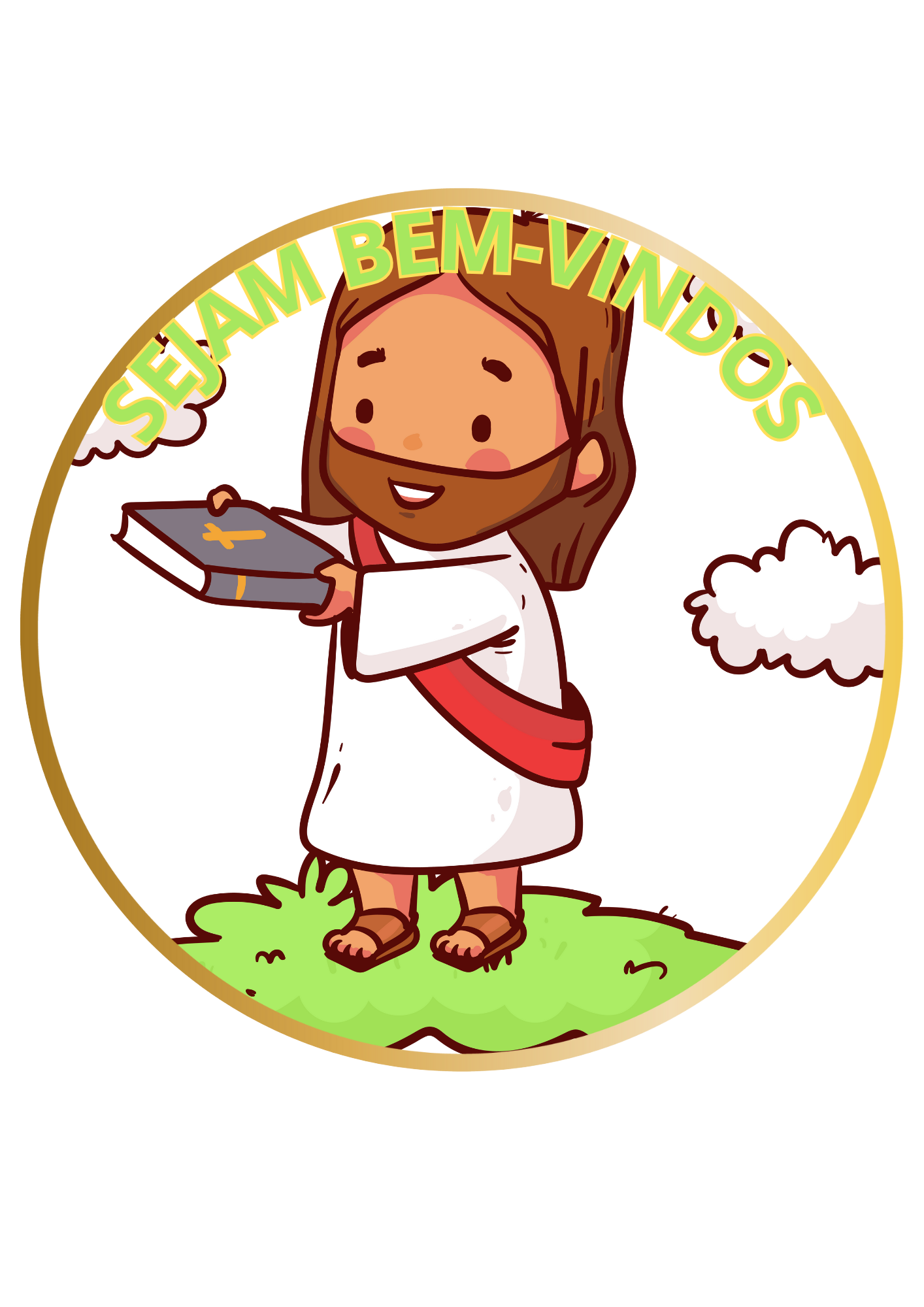 PLACA DE SALA - SEJAM BEM-VINDOS